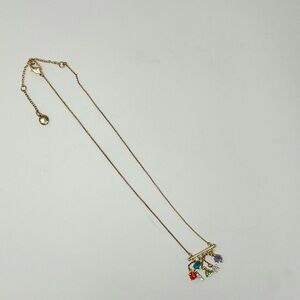 BCBG Generation Charm Necklace Gold Colored